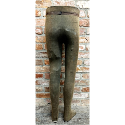 424 - Vintage pair of mannequin legs, 110cm high