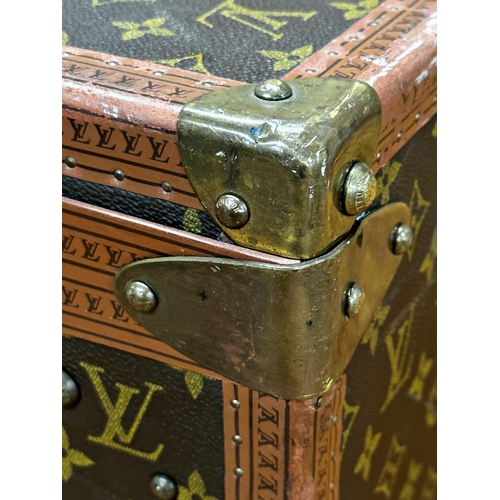 263 - A stunning Louis Vuitton 'Alzer 60' vintage hard suitcase formerly belonging to the Earl of Dudley, ... 