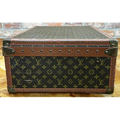 263 - A stunning Louis Vuitton 'Alzer 60' vintage hard suitcase formerly belonging to the Earl of Dudley, ... 