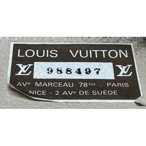 263 - A stunning Louis Vuitton 'Alzer 60' vintage hard suitcase formerly belonging to the Earl of Dudley, ... 