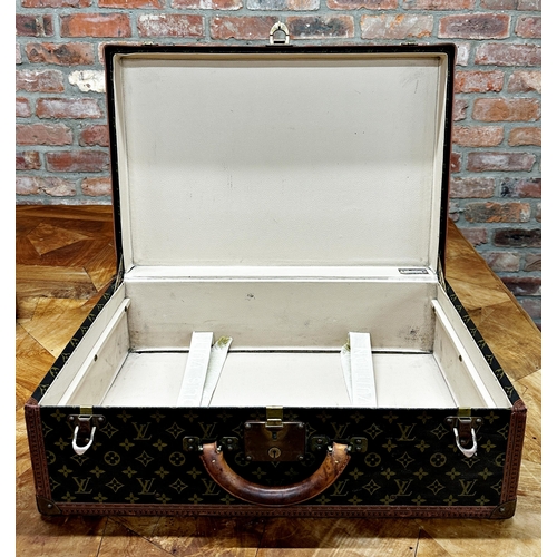 263 - A stunning Louis Vuitton 'Alzer 60' vintage hard suitcase formerly belonging to the Earl of Dudley, ... 