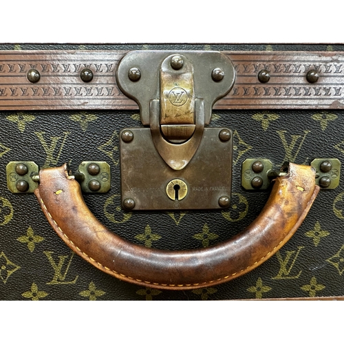 263 - A stunning Louis Vuitton 'Alzer 60' vintage hard suitcase formerly belonging to the Earl of Dudley, ... 