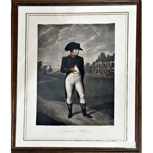 1399 - William Satchwell Leney (1769-1831) after Jean Baptiste Isabey - 'Napoleon a Malmaison', colour engr... 