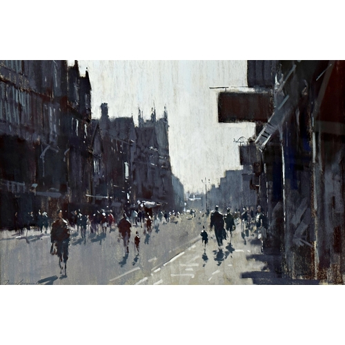 1260 - James Longueville (b. 1942) - 'Morning Light, Bridge Street, Chester', signed, inscribed Sarah Samue... 