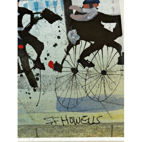 1272 - Sue Howells (b.1948) - 'Twins Again', signed, titled verso, mixed media, 33 x 23cm, framed, with ori... 