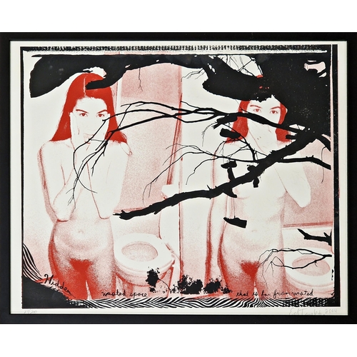 1276 - Ed Templeton (b. 1972, American) - 'Hidden', signed and dated 2004, limited edition 27/200 silkscree... 