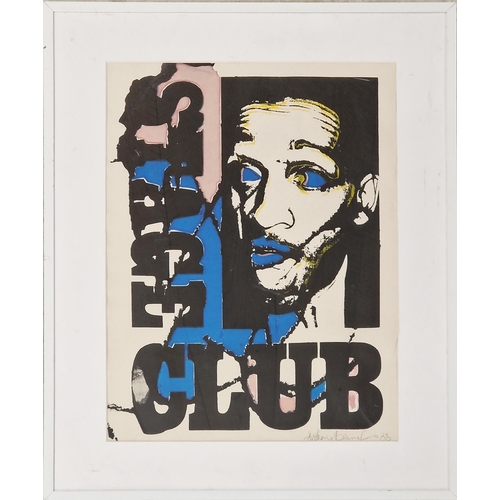 1277 - Punk poster - 'Stage Club', indistinctly signed Anthony B? and dated (19)88, colour print, 39 x 30cm... 