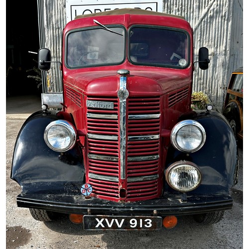 1092 - 1940s Bedford MSD Flat Lorry, XVV 913, Chassis no MSD 24440, Engine no 2699, both numbers correspond... 