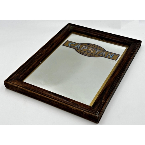 1010 - Advertising- Will's Capstan Navy cut Cigarettes applied wall mirror with gilt highlights, 42cm x 31c... 