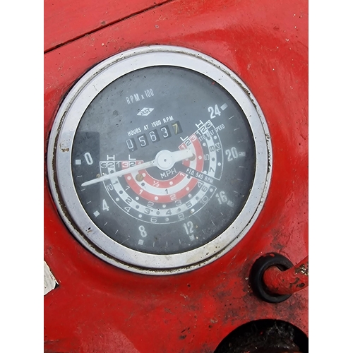 143 - Vintage Massey Ferguson 35X red and grey diesel tractor, starts and drives with working hydraulics, ... 