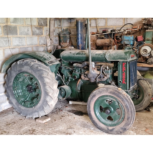 145 - Vintage Fordson Standard green wide wing petrol/TVO powered tractor