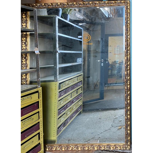 39 - Large gilt wall mirror, 184 x 132cm