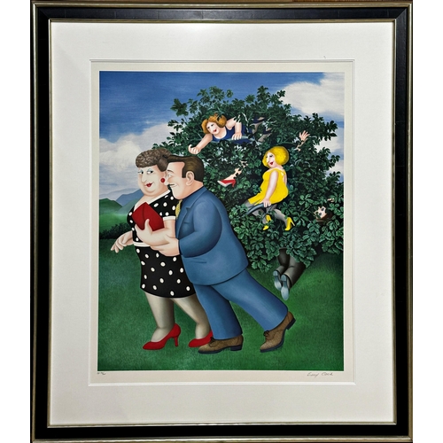 1256 - Beryl Cook (1926-2008) - 'Bird in Hand', signed, limited 34/60 artist proof, 65 x 53cm, framed