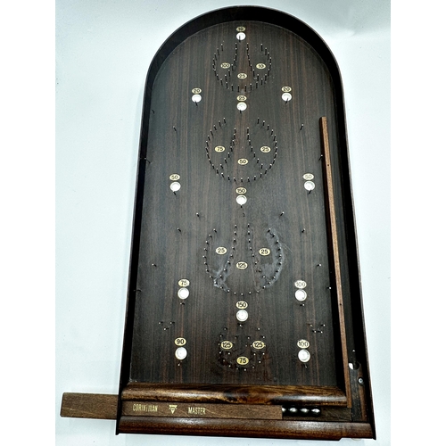 560 - Abbey corinthian master bagatelle board with ball bearings, 72cm long