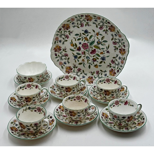 429 - Minton Haddon Hall part tea service together with further Jackson & Gosling Grosvenor china part tea... 