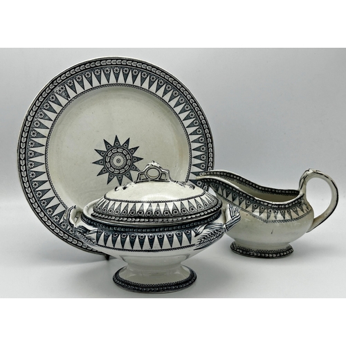 469 - A comprehensive and extensive collection of Hollinshead & Kirkham star pattern dinner service compri... 