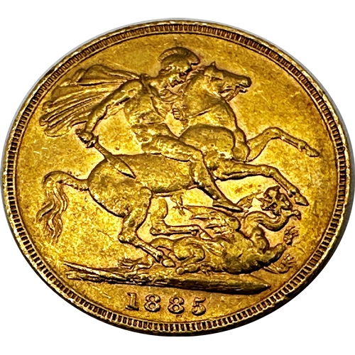 167 - Sovereign coin dated 1885