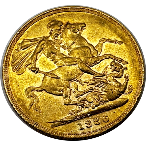 169 - Sovereign coin dated 1886