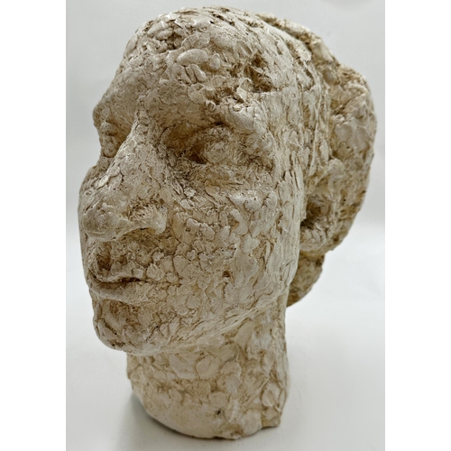 1263 - Penelope Ellis (born 1935) - head and neck plaster sculpture of her mother Rosemary Ellis, 33cm high... 