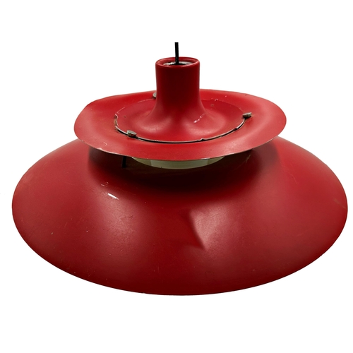 1191 - Poul Henningsen for Louis Poulsen - PH lamp, in red and blue, 50cm diameter