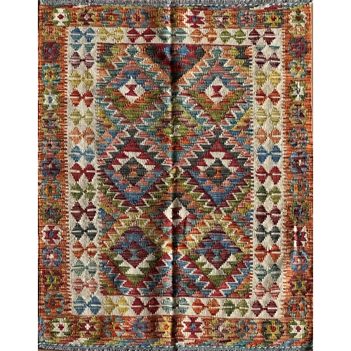 1572 - Colourful Kelim or Kilim rug, L148 x W103cm