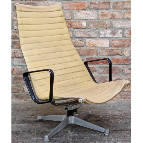 1227 - Vintage Herman Miller Eames aluminium armchair, 98cm high (af)