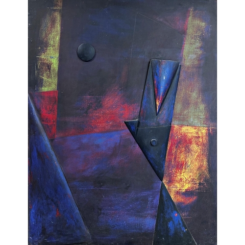 1251 - John Wragg (1937-2020) - 'Nocturne', signed and titled verso, mixed media on canvas, 122 x 96cm