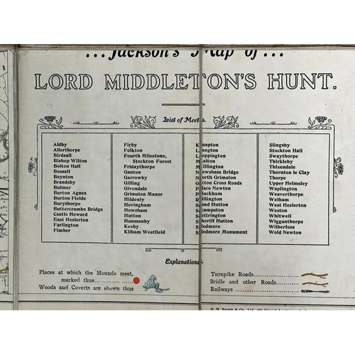 1559 - Jackson's Map of the Lord Middleton's Hunt