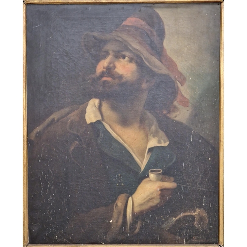 1513 - 'Giovanni' (19th century school) - Two half length portraits - Italian shepherd and musician, both s... 