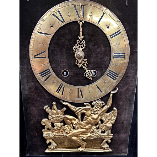 86 - Good quality caddy topped boule bracket clock with masked dial and gallery style basket top, ormolu ... 