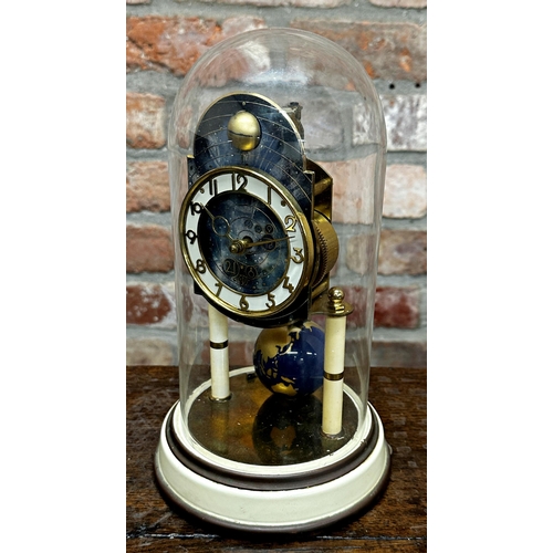 94 - Kaiser Torsion world globe clock with astronomical dial and globe pendulum