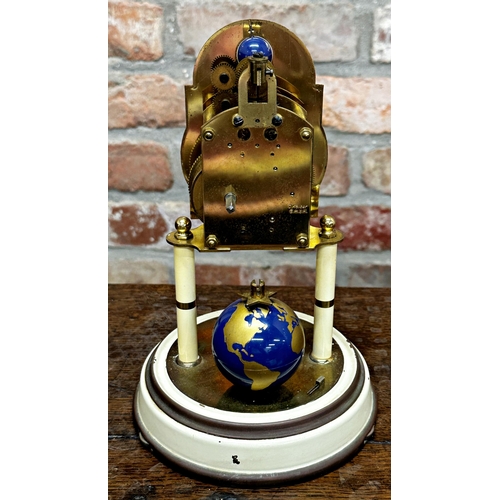 94 - Kaiser Torsion world globe clock with astronomical dial and globe pendulum