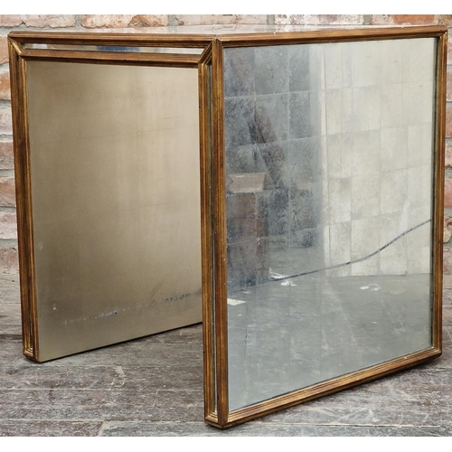 1320 - Julian Chichester mirrored occasional or coffee table with gilt and gesso framework, 65 x 60cm