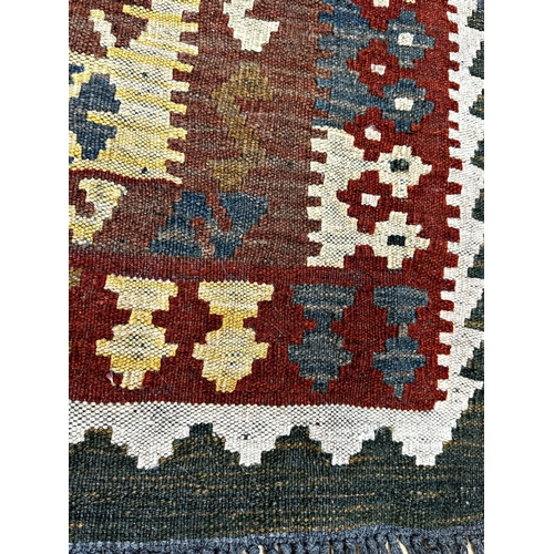 1590 - Good large flat weave kilim type carpet, 250 x 180cm