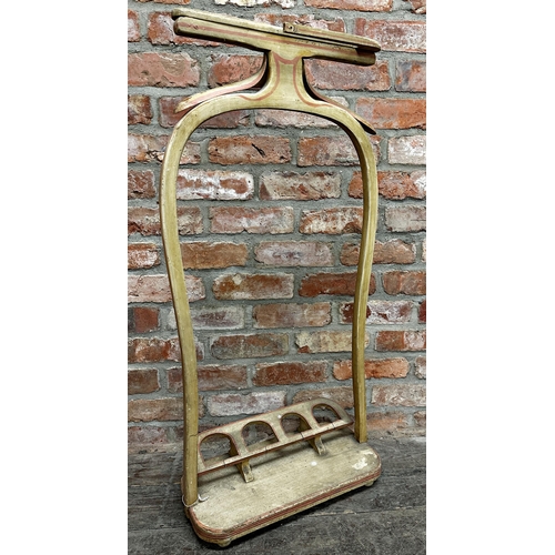 2329 - Late 19th century French painted valet stand, 105cm H x 47cm W