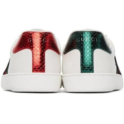 Gucci ace hot sale snake embroidered