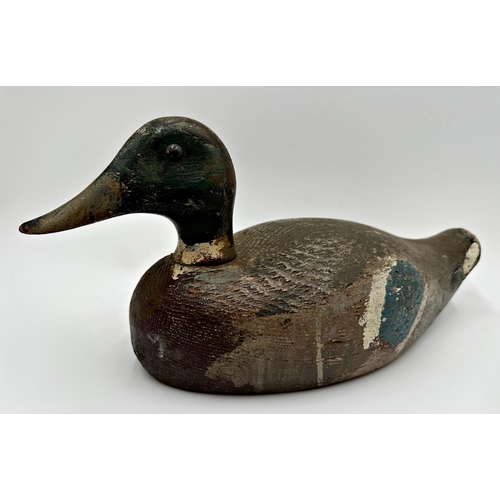 266 - 19th century Folk Art decoy duck with original paint, 37cm long