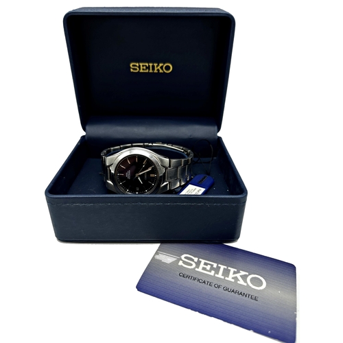 1001 - Vintage Seiko Perpetual Calendar stainless steel gents watch, 38mm case, metallic blue dial with dat... 