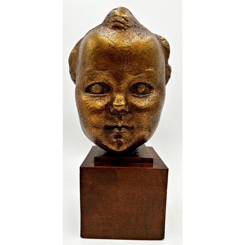 2283 - Dora Gordine (British, 1906-1991) - Baby head sculpture of Kirston Henderson, daughter to the Britis... 