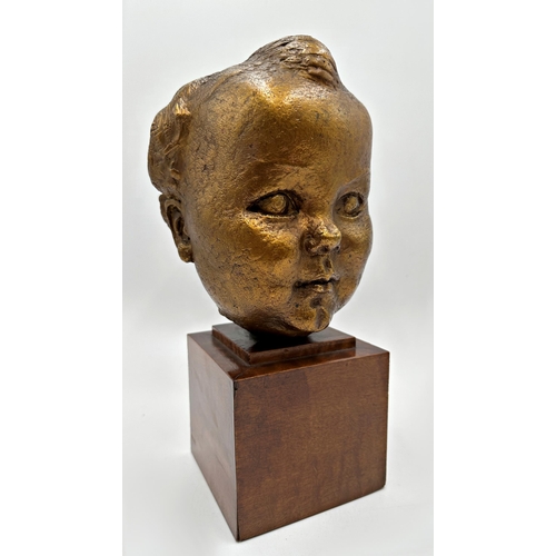 2283 - Dora Gordine (British, 1906-1991) - Baby head sculpture of Kirston Henderson, daughter to the Britis... 