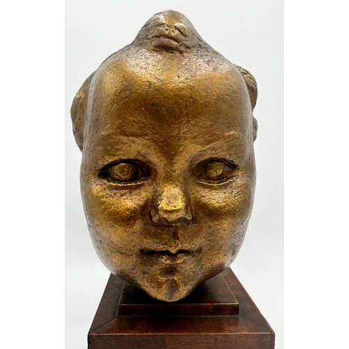 2283 - Dora Gordine (British, 1906-1991) - Baby head sculpture of Kirston Henderson, daughter to the Britis... 