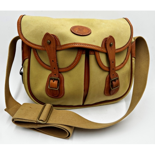 Good quality leather and canvas fishing bag by Leathercrafts