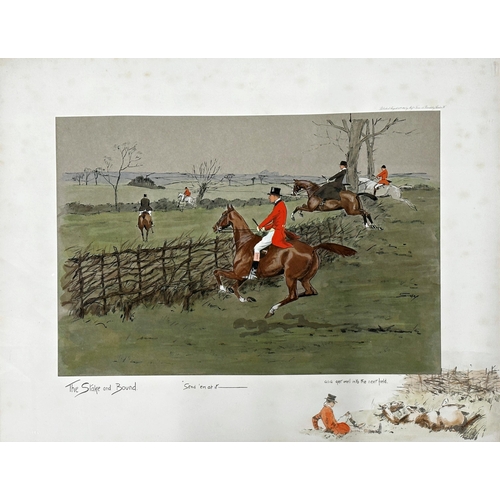 2482 - Charles Johnson Payne 'Snaffles' (1884-1967) - 'The Stake and Bound', hand coloured print, 33 x 51cm... 