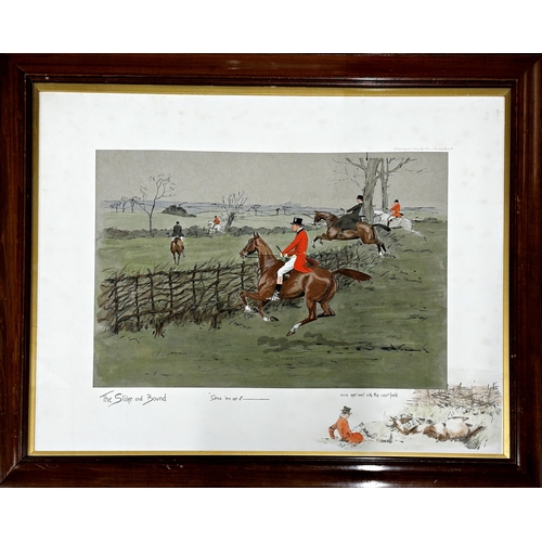 2482 - Charles Johnson Payne 'Snaffles' (1884-1967) - 'The Stake and Bound', hand coloured print, 33 x 51cm... 