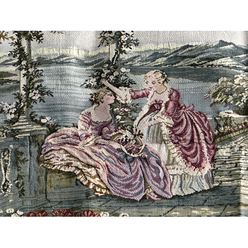 478 - Beautiful old large French tapestry. Measures 210 x 89cm