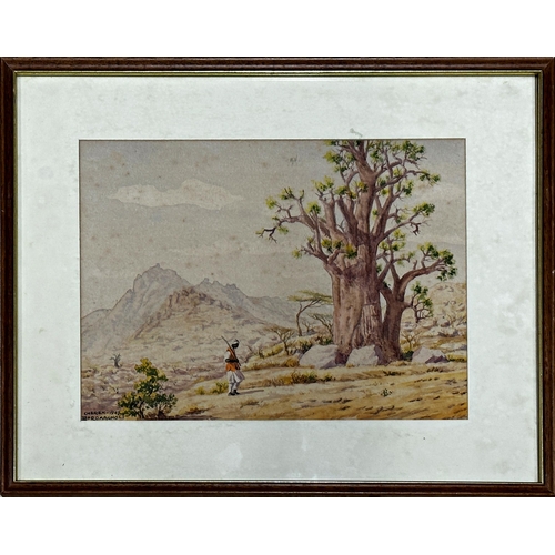 2509 - Giovanni Romagnoli (1893-1976, Italian) 'Scenes of Eritrea', signed, four watercolours, 30cm x 22cm ... 