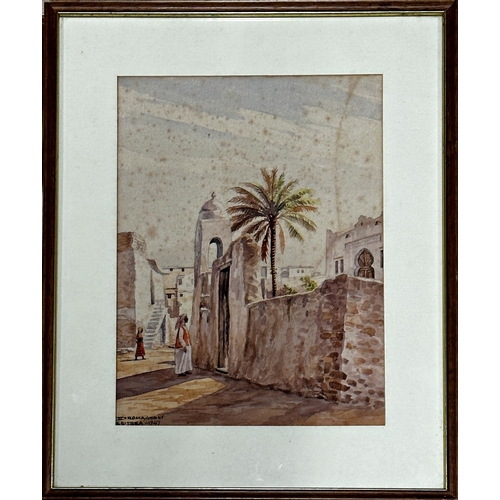 2509 - Giovanni Romagnoli (1893-1976, Italian) 'Scenes of Eritrea', signed, four watercolours, 30cm x 22cm ... 