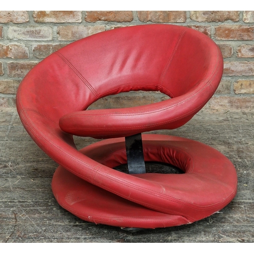 2244 - 20th century 'PCL collection' peel/spiral chair, H 54cm