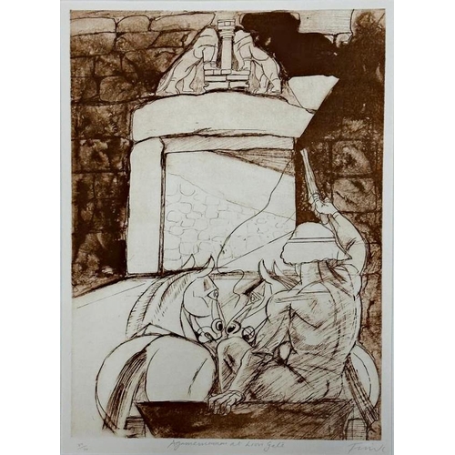 2284 - Elisabeth Frink (1930-1993) - Agamemnon at the Lion Gate, 1988, 37/70, signed and numbered in pencil... 