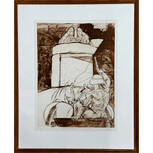 2284 - Elisabeth Frink (1930-1993) - Agamemnon at the Lion Gate, 1988, 37/70, signed and numbered in pencil... 